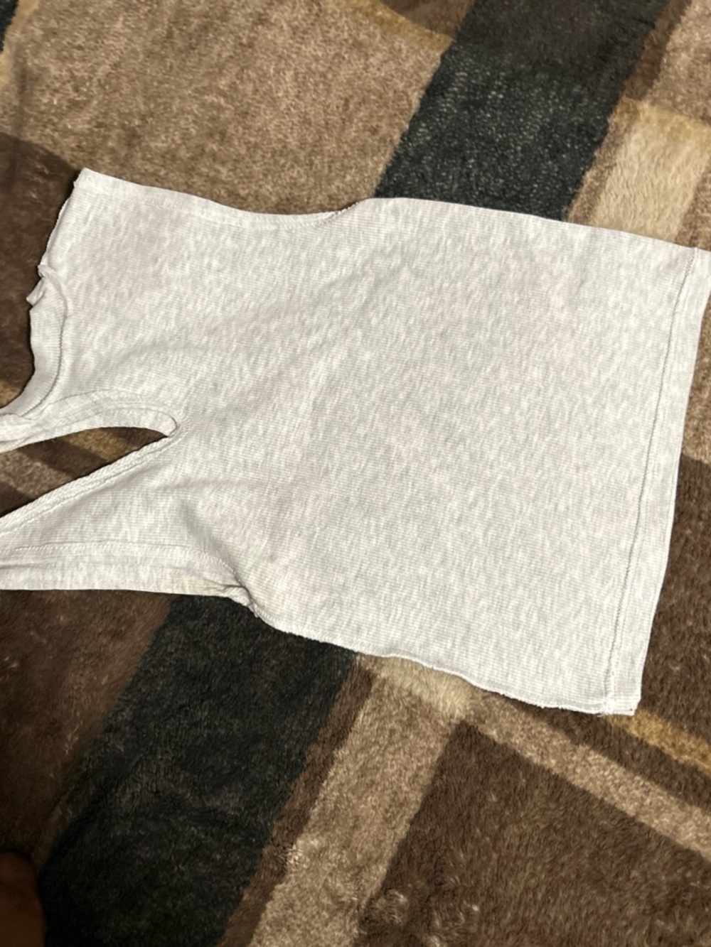 Tommy Hilfiger Light Gray Ribbed Bike Shorts Set